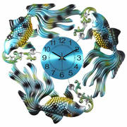 新中式钟表客厅现代中国风静音装饰挂表创意家用时钟石英钟大挂钟