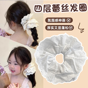 儿童四层蕾丝大肠发圈头饰女童甜美可爱头花发绳女孩洋气头绳发饰