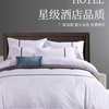 宾馆床上用品全棉加厚简约三四件套纯色被套床单酒店床品布草