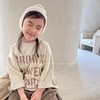 质量超好字母卫衣衫 韩国儿童毛圈棉长袖打底衫 圆领宽松T恤上衣