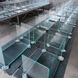 定制金晶超白玻璃鱼缸溪流，家用大中小型长方形水草雨林乌龟缸