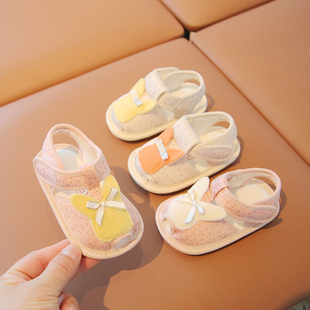 鞋子女宝宝夏季凉鞋1一2岁宝宝室内鞋婴幼儿，学步鞋软底婴儿布鞋夏