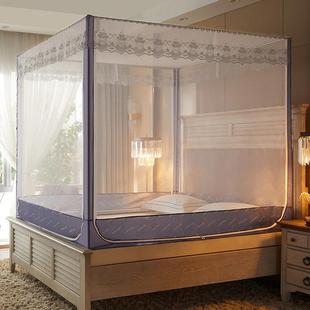 家用蚊帐大床拉链无底加密不锈钢1.9米卧室，防蚊寝室米床通用