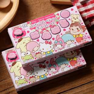 日本进口儿童零食不二家牛奶妹巧克力三丽鸥凯蒂猫草莓面包超人