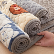珊瑚绒床垫软垫家用褥子宿舍学生单人法兰牛奶绒铺床毛毯垫被冬季