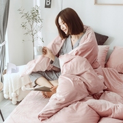 日式纯色简约天鹅绒被套单件 1.5米单人双人200x230被罩宿舍床品