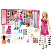 芭比梦幻衣橱娃娃换装大礼盒套装，过家家玩具珍藏系列gbk10gbk12
