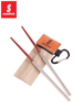 山地客户外野餐餐具折叠便携筷子实木筷，旅行筷折叠筷便捷卫生