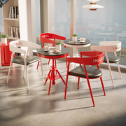 工业风创意铁艺户外休闲餐桌酒吧桌椅咖啡奶茶店沙发升降小圆桌椅