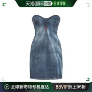 香港直邮潮奢 Dsquared2 二次方 女士 徽标拉链连衣裙 S72CV0482S