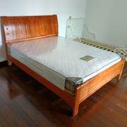 深圳实木板式床1.5米1.8米双人床橡木床经济型1.2米单人单层床架