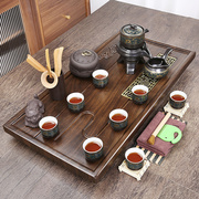 定制整套功夫茶具套装家用茶盘，小型茶台实木，轻奢排水式泡茶海简约