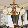 美式吊灯全铜灯具客厅灯欧式餐厅，卧室灯大气现代简约复古灯饰家用