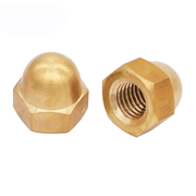 黄铜盖型螺母m3-m20盖形螺帽装饰螺母，圆盖螺帽盖帽螺母