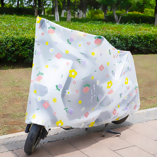 电动车防雨罩挡风被通用车罩电瓶车防晒雨披自行车车衣遮雨罩雨衣