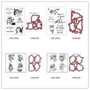 章先生原创动物印章模组合套系列 橡皮硅胶 DIY相册软胶印章