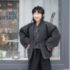 丘山独立设计和服棉袄，夹棉羽织和风，半缠棉衣日式复古暗黑外套