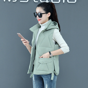 2023韩版棉马甲女短款外套冬季羽绒棉坎肩外穿时尚，女士百搭棉背心
