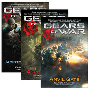 英文原版gearsofwar战争机器，系列3册科幻小说karentraviss英文版进口英语原版书籍