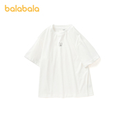 巴拉巴拉男女中童t恤夏装亲子装，休闲纯棉短袖208222117208