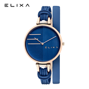 elixa艾莉诗瑞士名牌大表盘，女表小众品牌，防水简约气质手表女