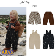  Organic Zoo 23秋冬儿童背带裤男女宝宝休闲裤婴童洋气长裤