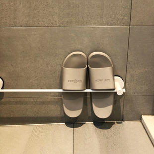 浴室拖鞋架墙壁壁挂挂式免打孔厕所鞋子，收纳神器卫生间鞋架置物架