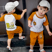 男童装夏装儿童套装1-3岁宝宝短袖两件套韩版潮小童2男孩衣服纯棉
