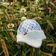 hugz儿童帽子毛线，帽秋冬季男女童，护耳保暖宝宝婴儿针织帽2023