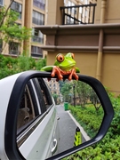 青蛙可爱创意个性电脑机箱装饰车载中控台公仔家居小摆件汽车