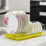 单层碗架沥水碗碟架厨房用品置物架放碗架碗筷收纳盒餐具架沥碗。