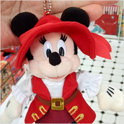 韩国进口海盗服米妮毛绒玩具公仔玩偶包挂件35周年2018限量版