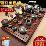 整套茶具一体实木茶盘套装办公室储水式茶台海托全自动烧水壶