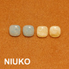 niuko圆角方形仿玉石树脂精致针织，衬衫纽扣子优雅气质，女装新钮扣(新钮扣)