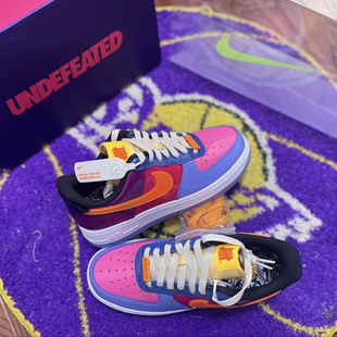 Undefeated x Nike Air Force 1 Low空军联名彩虹板鞋DV5255-400