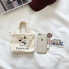 韩版帆布包便携手机钥匙，小手拎包帕恰狗，化妆包女学生托特包