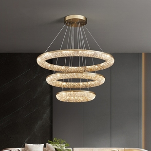 全铜轻奢客厅吊灯现代简约设计师别墅餐厅卧室创意大气树脂吊灯
