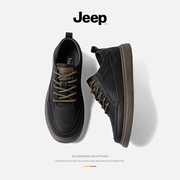 jeep吉普男鞋2024年新春，鞋子软底运动板鞋，商务休闲鞋男士皮鞋
