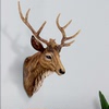北欧树脂创意动物头家居饰品，墙面装饰欧式仿真壁挂鹿头背景墙挂件