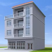 13x12四层新农村(新农村)自建房门面楼房设计图建筑，结构水电全套施工图纸