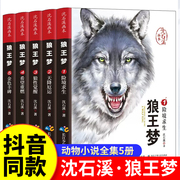 狼王梦沈石溪正版全套5册动物小说全集画本系列小学生三年级四五六年级漫画注音版小学课外阅读书籍文学读物儿童经典文学故事书籍