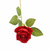 单枝红玫瑰仿真花干花束jk拍照直播道具节日礼物，婚庆摆设装饰假花