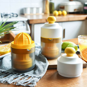 日本手动榨汁机家用榨汁神器压汁器迷你炸果汁机榨橙子柠檬挤橙汁