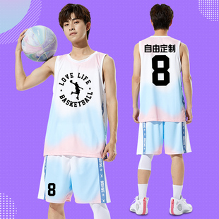 球衣篮球男国潮篮球训练服青少年定制球服篮球男套装美式运动背心