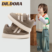 DR.DORA朵拉博士宝宝鞋子软底板鞋加绒秋冬季保暖休闲鞋学步小童