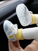 。女宝棉鞋冬季6一12月婴儿鞋子秋冬袜子，鞋0一3月五5六个月男宝宝