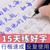 行楷成年字帖成人练字帖男女生硬笔字体临摹字帖反复使用练字板学生速成凹槽练字本大气钢笔练字高中大学生专用行书练字帖成人字帖