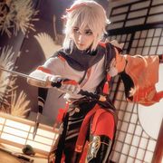 悟空二次元 原神cos服稻妻城枫原万叶cosplay男装动漫服装衣服c服