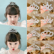女童头饰儿童韩式王冠生日，演出公主宝宝，水钻插梳发夹发卡发饰