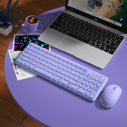 送保护膜BOW 笔记本电脑外接键盘鼠标套装静音无声台式机外置